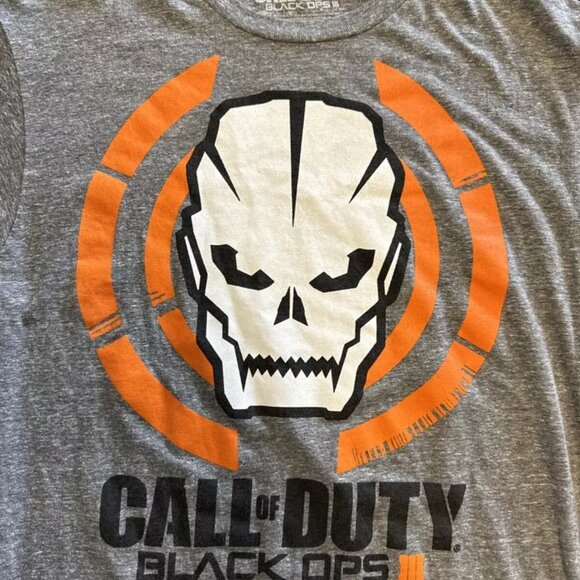 Call of Duty Black Ops 3 T Shirt Men Medium Gray 2015 Video Game Promo Grunge - Picture 2 of 4